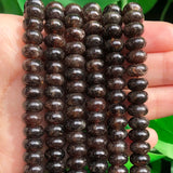 5x8mm Dark Red Garnet Abacus Stone Beads for Jewelry DIY