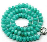 5x8mm Flat Round Abacus Necklace
