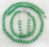 5x8mm Green Natural Emerald Abacus Beads Necklace Bracelets Earrings