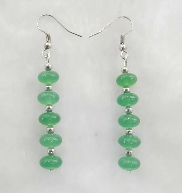 5x8mm Green Natural Emerald Abacus Beads Necklace Bracelets Earrings