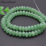 5x8mm Green Malay Jade Stone Rondelle Spacer Beads 5 Strands/lot