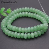 5x8mm Green Malay Jade Stone Rondelle Spacer Beads 5 Strands/lot