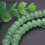 5x8mm Green Malay Jade Stone Rondelle Spacer Beads 5 Strands/lot