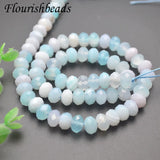5x8mm Light Agate Faceted Rondelle Beads for Diy Jewelry 1-5 Strands/lot