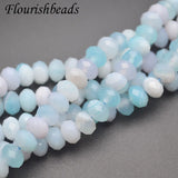 5x8mm Light Agate Faceted Rondelle Beads for Diy Jewelry 1-5 Strands/lot