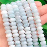 5x8mm Natural Aquamarine Rondelle Beads for Jewelry Making
