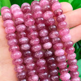5x8mm Fuschia Tourmaline Rondelle Stone Beads