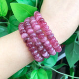 5x8mm Fuschia Tourmaline Rondelle Stone Beads