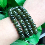 5x8mm Green Jades Rondelle Loose Beads for DIY Jewelry Making