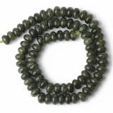 5x8mm Green Jades Rondelle Loose Beads for DIY Jewelry Making