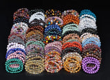 5x8mm Natural Stone Matte Beads for DIY Bracelets