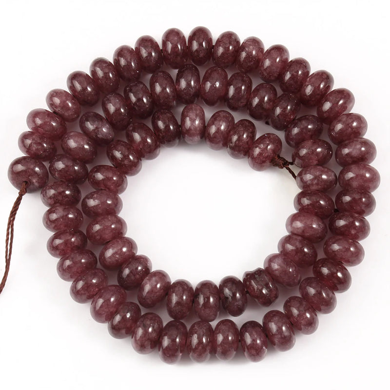 5x8mm Angelite Jaspers Jades Beads Rondelle Spacer Beads