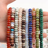 5x8mm Natural Stone Spacer Beads Oval Shape DIY Jewelry Necklace Bracelets