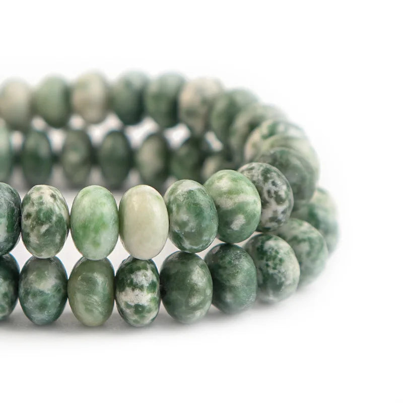 5x8mm Natural Stone Spacer Beads Oval Shape DIY Jewelry Necklace Bracelets