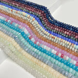 Natural Stone Spacer Beads 5x8mm Smooth Rondelle Charm DIY Bracelet