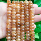 5x8mm Citrine Stone Abacus Beads for DIY Jewelry Making