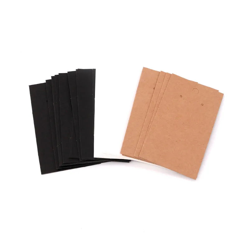 100pcs Rectangle Shape Earring Display Cards - Jewelry Tassel Earrings Hang Tags