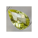 6.07ct Lemon Quartz Pear Cut Concave Chessboard