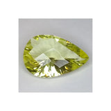 6.07ct Lemon Quartz Pear Cut Concave Chessboard