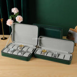 6/10/12 Slot Green Gray Watch Storage Bag
