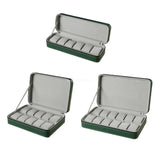 6/10/12 Slot Green Gray Watch Storage Bag