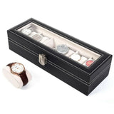 6/10/24 Grids Watch Storage Case Display Box Jewelry Watch Organizer Holder