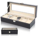 6/10 Grids Watch Storage Case Display Box Jewelry Organizer Holder