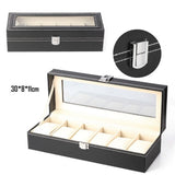 6/10 Grids Watch Storage Case Display Box Jewelry Organizer Holder