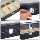 6/10 Grids Watch Storage Case Display Box Jewelry Organizer Holder