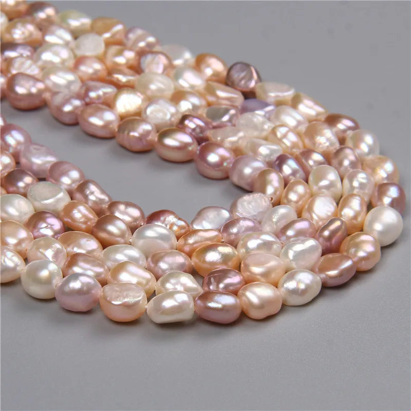 Baroque Natural Freshwater Pearls Beads Loose Round Pearl Bead