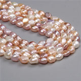 Baroque Natural Freshwater Pearls Beads Loose Round Pearl Bead