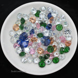 Zircon Cut Gems Crystal Rhinestones Pendants Beads DIY Craft