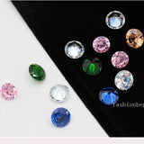 Zircon Cut Gems Crystal Rhinestones Pendants Beads DIY Craft