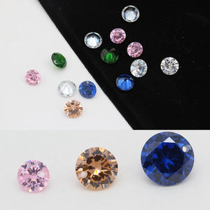 Zircon Cut Gems Crystal Rhinestones Pendants Beads DIY Craft