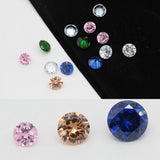 Zircon Cut Gems Crystal Rhinestones Pendants Beads DIY Craft