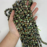 6-10mm High Mixed Green Opal Sun Stone Bracelet DIY Loose Bead Gemstone