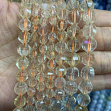 6-10mm Natural Citrine Quartz Beads Round DIY Loose Beads 15''