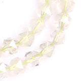 6-10mm Citrine Beads Faceted Light Yellow 15'' DIY Bracelets