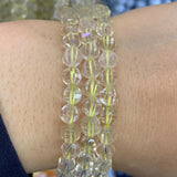 6-10mm Lemon Quartz Beads 15'' Round Faceted DIY Loose Beads
