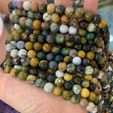6-10mm Ocean Agate Stone Beads Round DIY Loose Beads