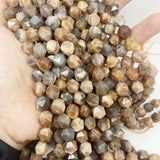 6-10mm Natural Yellow Sunstone Gem Bead for DIY Jewelry Making
