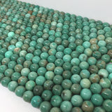 6-10mm Green Pine Agate Chalcedony Jades Loose Beads for DIY Jewelry Making