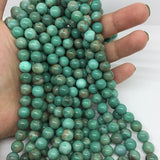 6-10mm Green Pine Agate Chalcedony Jades Loose Beads for DIY Jewelry Making