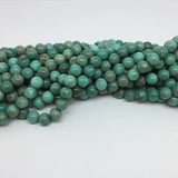 6-10mm Green Pine Agate Chalcedony Jades Loose Beads for DIY Jewelry Making