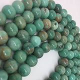 6-10mm Green Pine Agate Chalcedony Jades Loose Beads for DIY Jewelry Making