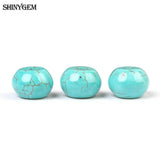 6*10mm Turquoise Rondelle Loose Beads Light Green Abacus Shape Stone Beads
