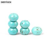 6*10mm Turquoise Rondelle Loose Beads Light Green Abacus Shape Stone Beads