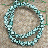 6-10mm Green Buddhism Buddha DZI Agates Beads 14'' DIY Beads