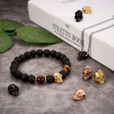 304 Stainless Steel Skull Spacer Beads for DIY Jewelry Making