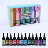 UV Resin Glue Pearlescent Set 10ml Hard UV Resin DIY Jewelry Making